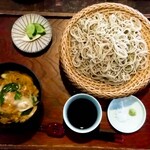 蕎麦 木曽路 - ◼️せいろそば+玉子丼(ハーフサイズ)