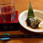 居酒屋舞酒 - お酒と鰊の山椒漬   合う