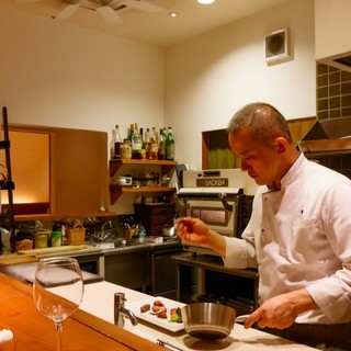 The counter seats are special seats overlooking the open kitchen.