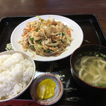 お食事処かよう - 豆腐チャンプルー定食 680円