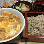 Maru ka - ミニ親子丼と蕎麦のセット