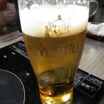 博多華味鳥 - 生ビール　あっ飲んでしまった