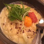 水産卸直営大衆酒場 魚よし - 明太クリームうどん