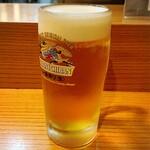 小魚料理 とみ助 - 生ビールはキリンの一番搾りです(o^^o)