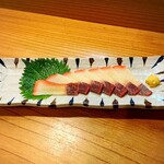 小魚料理 とみ助 - 鯨ベーコンです(o^^o)