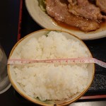 田島屋食堂 - ピカピカのご飯