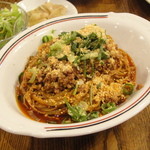 中国料理　王味 - 四川担担麺対相（王味特製本場四川風汁なし担担麺）