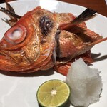 めしの助 - 金目鯛かぶと焼き