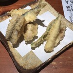 めしの助 - 天ぷら盛り合わせ