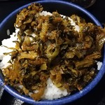 無鉄砲しゃばとん - ライスにはサービスの高菜をON