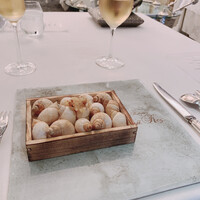 シンジコガ - アサリとタピオカのフリット