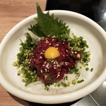 博多もつ鍋おおやま 博多1番街 - 桜ユッケ