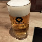 博多もつ鍋おおやま 博多1番街 - 生ビール