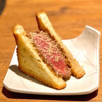 焼肉 うしみつ 恵比寿本店 - カツサンド〜自家製デミグラスソース フォワグラと共に〜