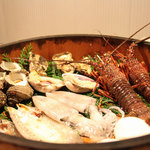 丸仙浜宿 - 海女小屋　かまど料理5000円昼食イメージ