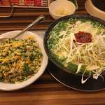 林家 - ネギラーメン&半チャーハン