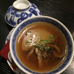 酒肴 大阪まんぷく堂 - 鮑と大根となめ茸のあんかけ