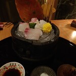 金乃竹 塔ノ澤 - 造里は3種の調味料で