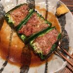 鳥茂 - ピーマン肉詰め