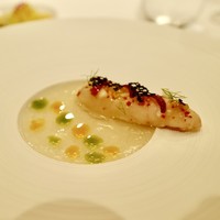 レ セゾン - langoustine assaisonnée de raisin et fenouil