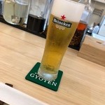 Gyouten - Gyouzato Oishiitsumami No Izakaya- - 生ビールはこだわりのハイネケン。