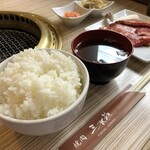 Yakiniku Sansuien - 和牛カルビランチ