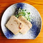 Kushi No Tempura Ya Tsuki Ichi - マスタードとハチミツがよく合う地鶏のテリーヌ