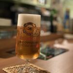 洋風小料理屋 モリノナカ - 生ビール キリンブラウマイスター 700円。