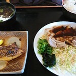 音の花温泉 音の花亭 - 同じくマグロステーキ定食