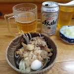 ラーメン そら - 昼ビール(^^ゞ