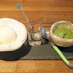 ラ プランシュ - バニラアイスと抹茶フォンタン
