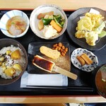 みはらし茶屋 - 【2019.11】おふくろの味定食・栗おこわ(税込1,200円)