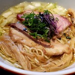 麺や 虎徹 - 虎徹そば　塩反対側からメンマが大きい