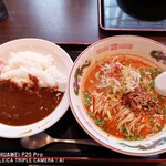 煮込み食堂 まるしば - 辛味噌白湯らーめん＋Bセット