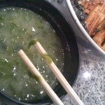 梅寿司 - 海苔の味噌汁