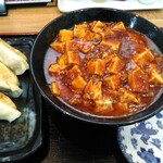 中華料理 麒麟 - 麻婆ラーメンセット全景