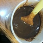 お好み焼 花菱 - オリジナルのドロソース。ぜひ、リクエストして下さい。