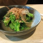 やきとんのみつぼ - 菜の花の辛子和え