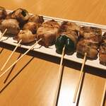 くるりや - 野菜巻き6串盛り合わせ(＋単品でうずら)