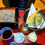 三立十割 蕎麦人 - 料理写真:天せいろ蕎麦