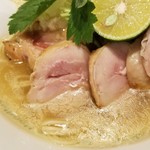 麺屋 六感堂 - ★元祖★ ししゃも清湯＋ローストチキン増し