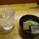 Izakaya Wa - 芋焼酎に秋刀魚のしぐれ煮