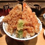 日本橋 天丼 金子半之助 - 天丼　竹（大盛）1,100円