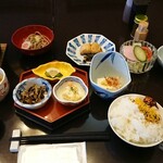 木曽三河家  - 朝食のお膳