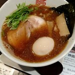 Akebonoramen - 煮干し醤油ラーメン煮玉子付き830円