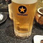 Kashira ya - 生ビール（中ジョッキー）480円(税抜)♪