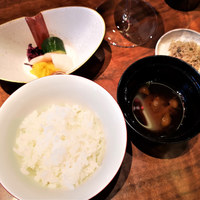 水暉 ザ・リッツ・カールトン京都 - 白御飯　赤出汁　香の物