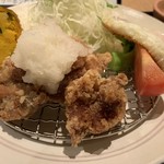 大戸屋 - 唐揚げとかぼちゃコロッケ