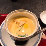 Matsukiya - ぱかっ！　名残の松茸は茶碗蒸しで。