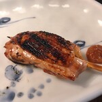 うかい鳥山 - 炭火焼ー鶏串、手羽中、焼野菜、薄揚げ